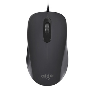 Aigo Q816 Wired Optical <b>Mouse</b> 3 Buttons Right Hand Ergonomic Design For Office Use - Product Image 3