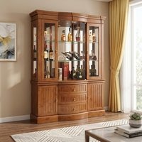 Meuble Bar en Bois Écologique de Haute Qualité, Durable, Design Moderne, Grande Capacité, pour Salon, Guangdong SZ