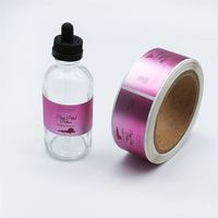 Étiquettes imprimées autocollantes personnalisées de luxe imperméables de 50ml pour pot de flacon compte-gouttes