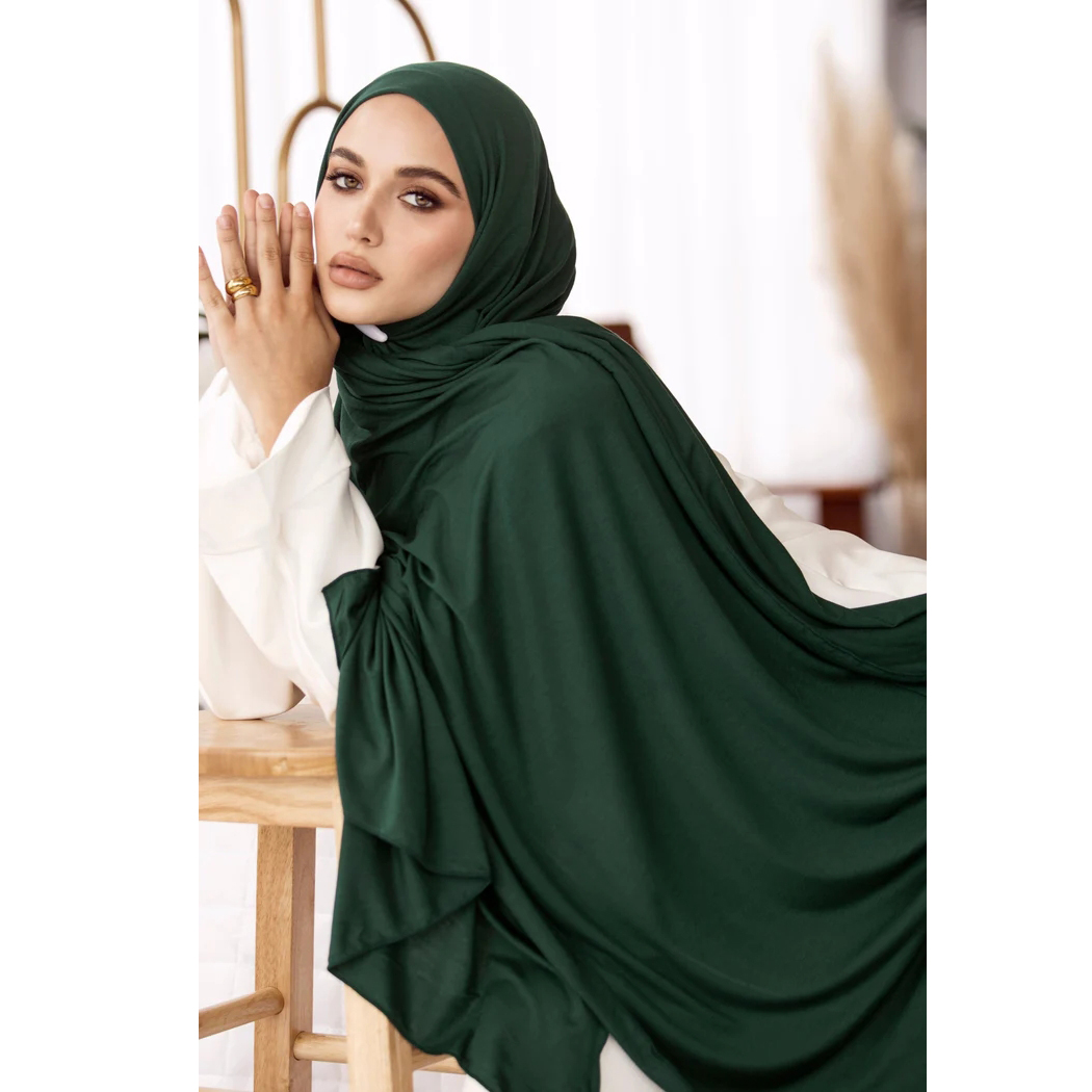 Haute qualité Jersey Hijab grand large Jersey Hijab écharpes pour les femmes élégant extensible coton Jersey Hijabs foulards musulmans