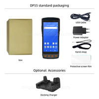 Ordinateur portable robuste tout-en-un 5,5 pouces avec écran tactile capacitif double, IP65, 4G WIFI, lecteur de codes-barres 2D, RFID NFC, Palm OS DP55 Intel