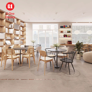 Custom Indoor Display Bookcase Design Wooden Wall <b>Book</b> <b>Shelf</b> Cabinet with LED Lighting Library Furniture Decor - Product Image 3