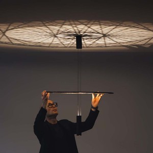 Modern Minimalist Pendant <b>Light</b> Round Black E27 LED Adjustable Height For Restaurant Bar Living Room Bedroom Dining Table - Product Image 1