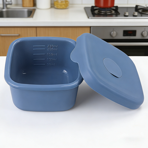 Boîte de conservation alimentaire en silicone personnalisée en usine - Contenant de conservation pour réfrigérateur pour aliments pour bébés et enfants, boîte bento sans BPA pour la préparation des <span class=keywords><strong>repas</strong></span> - Product Image 6