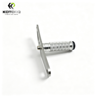 KOTORQ Repose-pieds de freinage en aluminium CNC pour YOZMA IN10 IN10 Pro, universel gauche/droite, pour moto électrique tout-terrain, amélioration