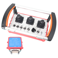 Sistema de Control Remoto por Radio Industrial Universal de 24 V con 3 Palancas de Mando y Panel de Iconos para Equipos de Elevación de Uso Pesado