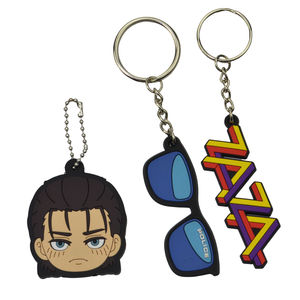 Vendita calda in gomma Design il tuo Logo altre catene chiave Taser catena per portachiavi - Product Image 1