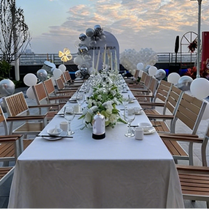 Tables d'extérieur résistantes aux intempéries très demandées Tables d'extérieur <span class=keywords><strong>en</strong></span> plastique pour la cour et la piscine - Product Image 2