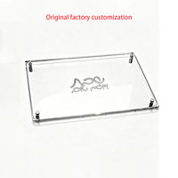 Plateau en acrylique personnalisé pour cadeau juif, bordure miroir or et argent, plateau à challah classique en acrylique lucite