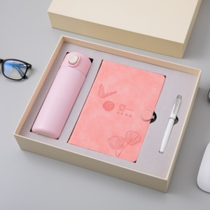 Ensemble cadeau d'affaires personnalisé avec logo de la marque FUXI, thermos, bloc-notes à boucle magnétique, stylo signature, cadeaux en gros OEM - Product Image 3