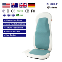 Coussin de massage Shiatsu avec fonction de chaleur apaisante - Coussin de siège de massage ergonomique pour le soutien du dos