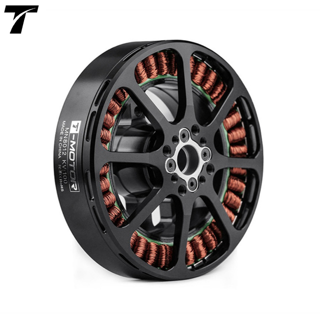 T-MOTOR MN8012 KV100 Professional Remote Control 1873W Multirotor UAV Motor 10KG 20KG 30KG Payload Brushless