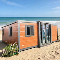 Maison conteneur portable de luxe extensible de 20 pieds ou 40 pieds avec roues pour showroom mobile, exposition, remorque, bureau à domicile