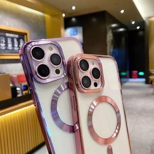 Funda Magnética Transparente <span class=keywords><strong>de</strong></span> TPU con Electrochapado para <span class=keywords><strong>iPhone</strong></span> 17 16 15 14 13 12 <span class=keywords><strong>11</strong></span> XS, Diseño Deportivo, Venta al Por Mayor - Product Image 1