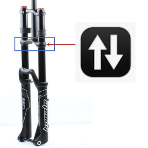 Himaloo — fourche à Suspension de vélo à Double couronne <span class=keywords><strong>DH</strong></span> AM, pièce de bicyclette, à Air, 110mm x 20mm, 26/27 <span class=keywords><strong>pouces</strong></span>, <span class=keywords><strong>vtt</strong></span>, 3.0 - Product Image 5