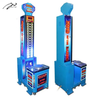 Machine d'arcade à monnayeur Big Punch Hit Hammer - Test de force de boxe professionnel King of Hammer pour parcs d'attractions
