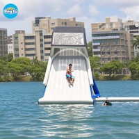Toboggans et piscine gonflables de parc aquatique portable en PVC pour enfants et adultes à vendre toboggan de parc aquatique flottant pour lac piscine mer