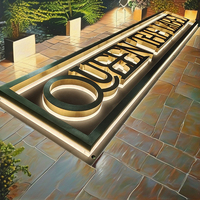 Letreros Comerciales Personalizados de Entrega Rápida, Letreros LED, Letras con Iluminación LED 3D para Logotipos de Empresas, Letreros para Tiendas en Exteriores