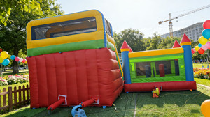 <span class=keywords><strong>Aire</strong></span> <span class=keywords><strong>de</strong></span> jeux <span class=keywords><strong>gonflable</strong></span> pour enfants en plein air, grand toboggan, château <span class=keywords><strong>gonflable</strong></span> combiné, trampoline, PVC <span class=keywords><strong>de</strong></span> 0,55 mm d'épaisseur - Product Image 4