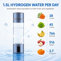 Bouteille Générateur d'Eau Hydrogénée 230ml 4000-5000ppb SPE PEM Disponible en Plusieurs Couleurs Conception Portable pour Voyages en Extérieur