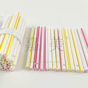 Colorful Plastic PP Lollipop <b>Sticks</b> Round Disposable with One Hole Two Holes for <b>Candy</b> Packaging 70mm 75mm 80mm - Product Image 3