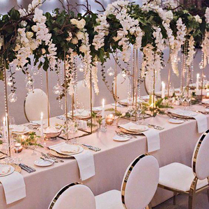 Support floral de mariage en métal doré, centre de table, décoration intérieure OUGE <span class=keywords><strong>RTFS</strong></span>-25 - Grande Vente - Product Image 2