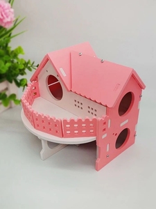 บ้านหนูแฮมสเตอร์,บ้านสัตว์เลี้ยงสีทองห้องนอนบอร์ดนิเวศวิทยาขนาดใหญ่รังหนูแฮมสเตอร์ไม้ - Product Image 2