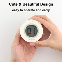 OEM moda Mini lindo cocina electrónica temporizador mecánico impermeable reloj Digital muy fuerte alarma LCD cuenta regresiva temporizador de aprendizaje