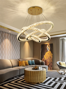 French Light Luxury <strong>Crystal</strong> Chandelier Tmall Genie Modern and Simple Led Living Room Dining Bedr - Product Image 2