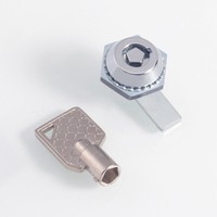 Serrure à came hexagonale en alliage de zinc Longyu MS708, serrure à cylindre actionnée par outil pour panneau électrique, casier, porte de machine