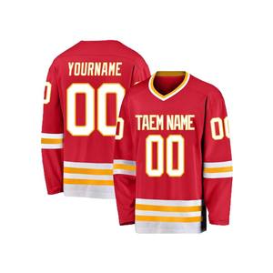 クロスボーダー ヨーロッパ アメリカ向け 新品 長袖 イエローダック アイスホッケー アメリカンラグビー メンズTシャツ 400g+生地 - Product Image 4