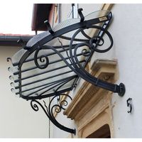 Porte de sécurité antivol en fer forgé Prima Postmodern avec moustiquaire en fibre de verre, garantie 5 ans, pour supermarchés, salles de bain et écoles