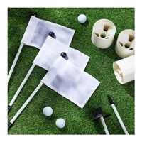 Ventes directes d'usine promotionnelles Logo personnalisé pas cher Double face étanche 420d Nylon Mini drapeaux de golf portables personnalisés