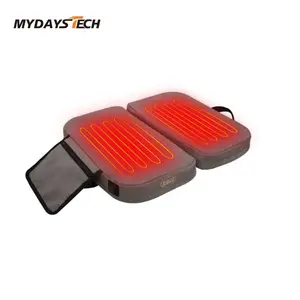 Mydays技术超宽可折叠加厚3模式可调USB电源加热座垫，用于漂白体育场办公室公园船