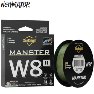SeaKnight Manster W8 II 500M 8-Strang PE Geflochtene Angelschnur 15-100LB 0,16-0,5mm Schwimmfähig Dünner Stärker Salzwasser-Angelausrüstung - Product Image 1