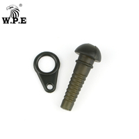 W.P.E tampon Semi-fixe et anneau de sécurité Terminal en caoutchouc matériel de pêche, anneau de plate-forme de Chod, accessoires de pêche à la carpe