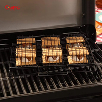 Accessoires de barbecue en acier inoxydable avec logo personnalisé outils de bâton à pince pour filet de grillade en métal pour le camping ensembles d'outils de cuisine emballage de boîte