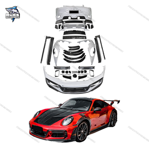 Kit de carrocería de fibra de carbono seco estilo T para Porsche 911 992 Carrera TKT GT Street R parachoques trasero delantero guardabarros Spoiler Wing Body Kit - Product Image 1