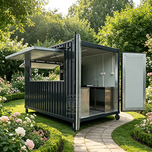 Prefab Mobile With Fast Food Equipment Customized Structure Shipping <b>Container</b> Restaurant - Product Image 1