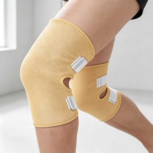 2 pièces de compresses pour genoux à l'huile de ricin, en coton biologique, personnalisables, avec sangle élastique - Product Image 4
