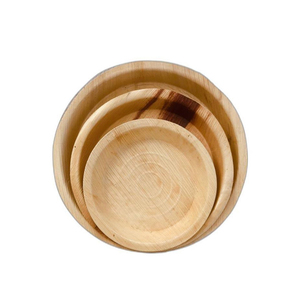 Platos desechables de hoja de palma Areca de 12 pulgadas utilizados para utensilios de cocina, restaurantes y fiestas de cumpleaños para servir alimentos - Product Image 1