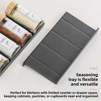 Petit support à épices pliable en plastique pour cuisine, rangement pour cumin, poudre de piment, tiroir étagère à assaisonnements