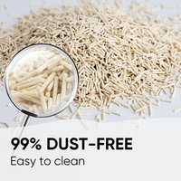 Sable de litière pour chat tofu en vrac biodégradable OEM de qualité supérieure avec agglomération en fibre de pois Échantillons gratuits Emballage à saveur thé vert pêche