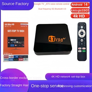 مزدوج النطاق للبلوتوث تلفزيون شبكة ATV جهاز تعيين-Top Box لجوجل TV5G مع جهاز التحكم عن بعد صوت أندرويد 12 للتجارة الخارجية - Product Image 2