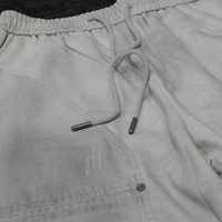 Shorts cargo vert olive pour homme, taille mi-haute, cordon de serrage, en toile, style décontracté avec poches, respirant