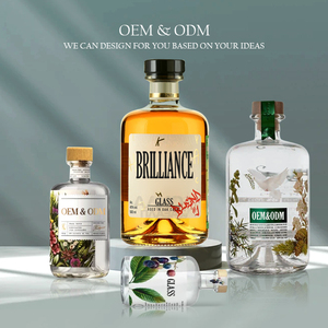 Logotipo personalizado con forma de logotipo impreso 500ml 700ml 750ml licores tequila vodka brandy whisky Ron <span class=keywords><strong>gin</strong></span> <span class=keywords><strong>licor</strong></span> botella - Product Image 6