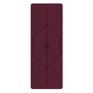 Tapis de Yoga écologique, prix d'usine, vente en gros, ensemble de sacs à sangle, tapis de Yoga en caoutchouc naturel PU