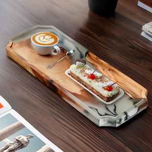 Bandejas de Madera Hechas a Mano con Vibrante Arte en Resina Diseñadas para Mejorar la Presentación de los Alimentos y Crear una Comedor Decorativo - Product Image 6