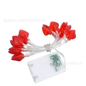 <b>Led</b> Heart Shape <b>Light</b> String 20Leds <b>Red</b> Color For Valentine Wedding Birthday Party Decoration - Product Image 5