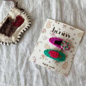 2025 Vicamu Design animale carino Baby frangs BB Clip accessori per capelli 5cm tessuto dolce in metallo tornante per ragazze festa - Product Image 3